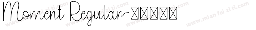 Moment Regular字体转换